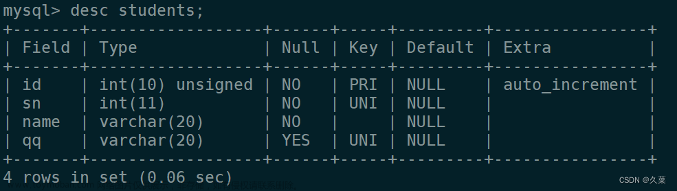 MySQL基本操作