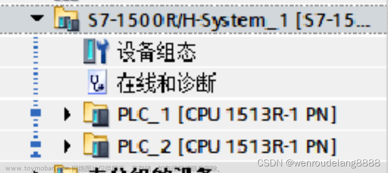 西门子1513CPU冗余组态