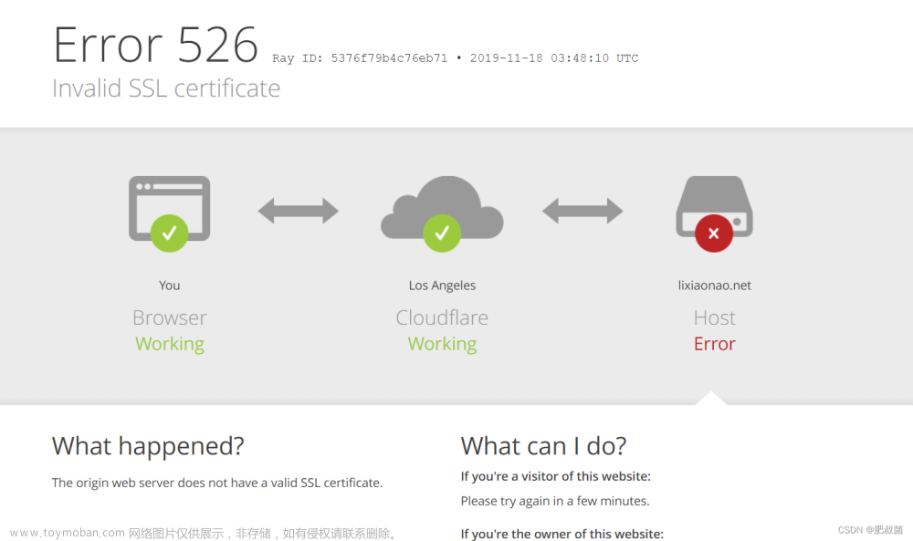 CloudFlare遇到Error 526无效的SSL证书解决方法