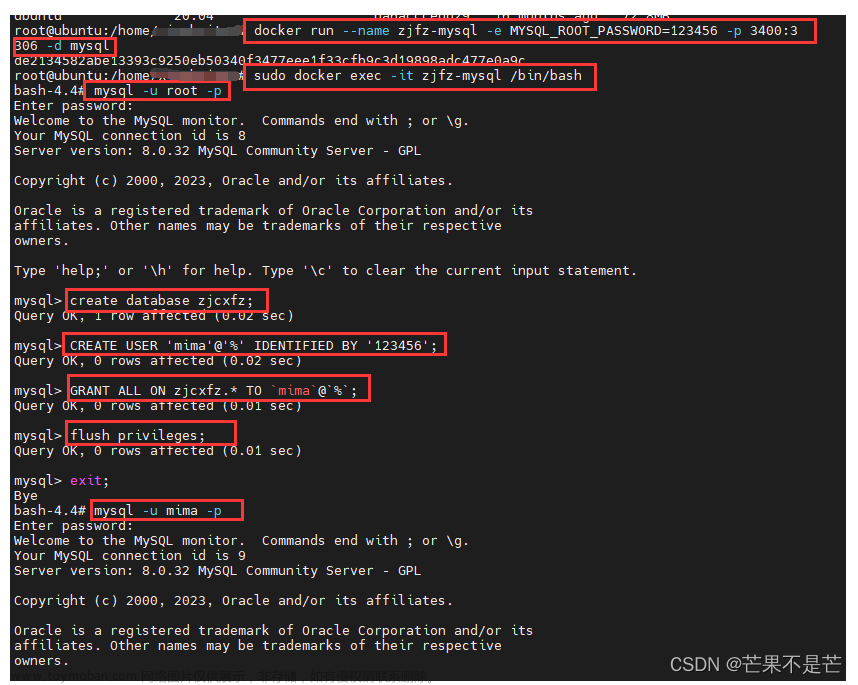 Docker启动多个mysql容器