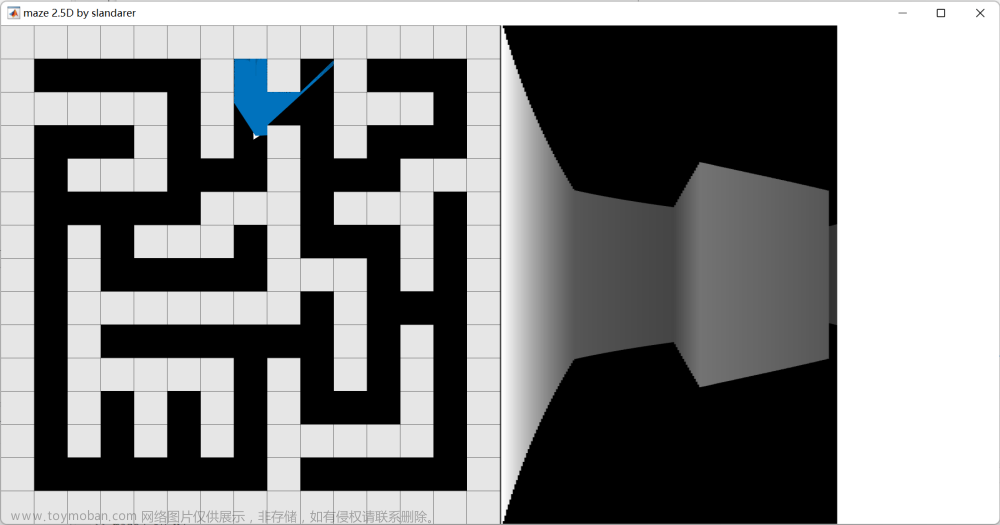 MATLAB | 我用MATLAB制作了一款伪3D第一视角迷宫小游戏