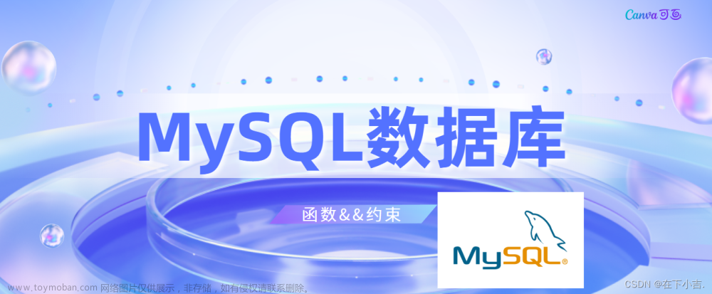 【从删库到跑路】详细讲解MySQL的函数和约束作用