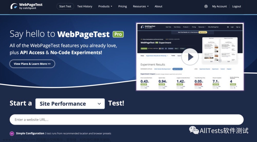 在线Web页面测试工具-WebPageTest