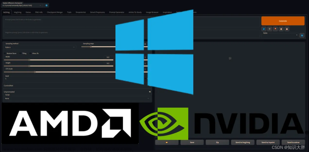 在 Windows（NVIDIA 和 AMD）上使用 Stable Diffusion 的快速简便方法，使用 AUTOMATIC1111 稳定的扩散网络 UI 在您自己的计算机上制作免费的 AI 艺术