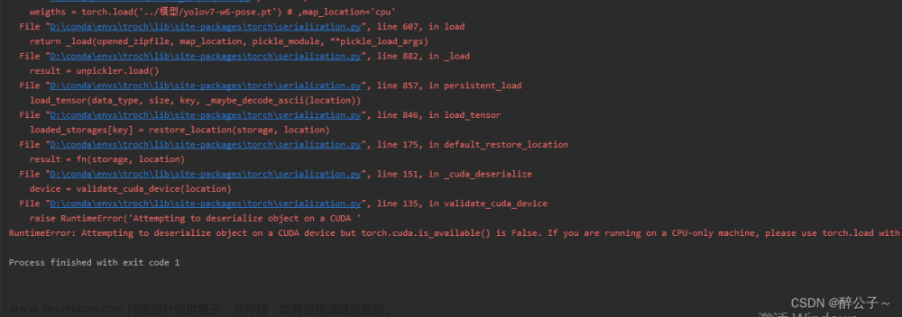 RuntimeError: Attempting to deserialize object on a CUDA device but torch.cuda.is_available() is Fal