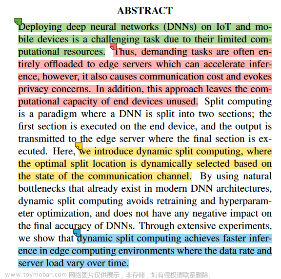 【论文阅读】Dynamic Split Computing for Efficient Deep Edge Intelligence