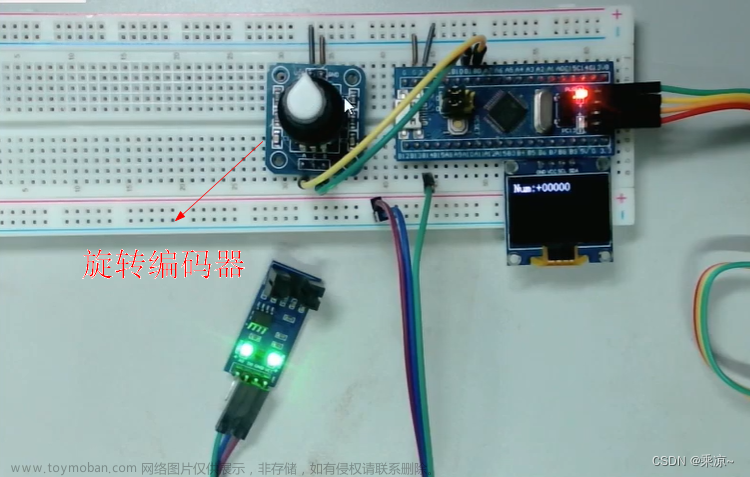 STM32单片机（五）第二节：EXTI外部中断练习2（旋转编码器计次）