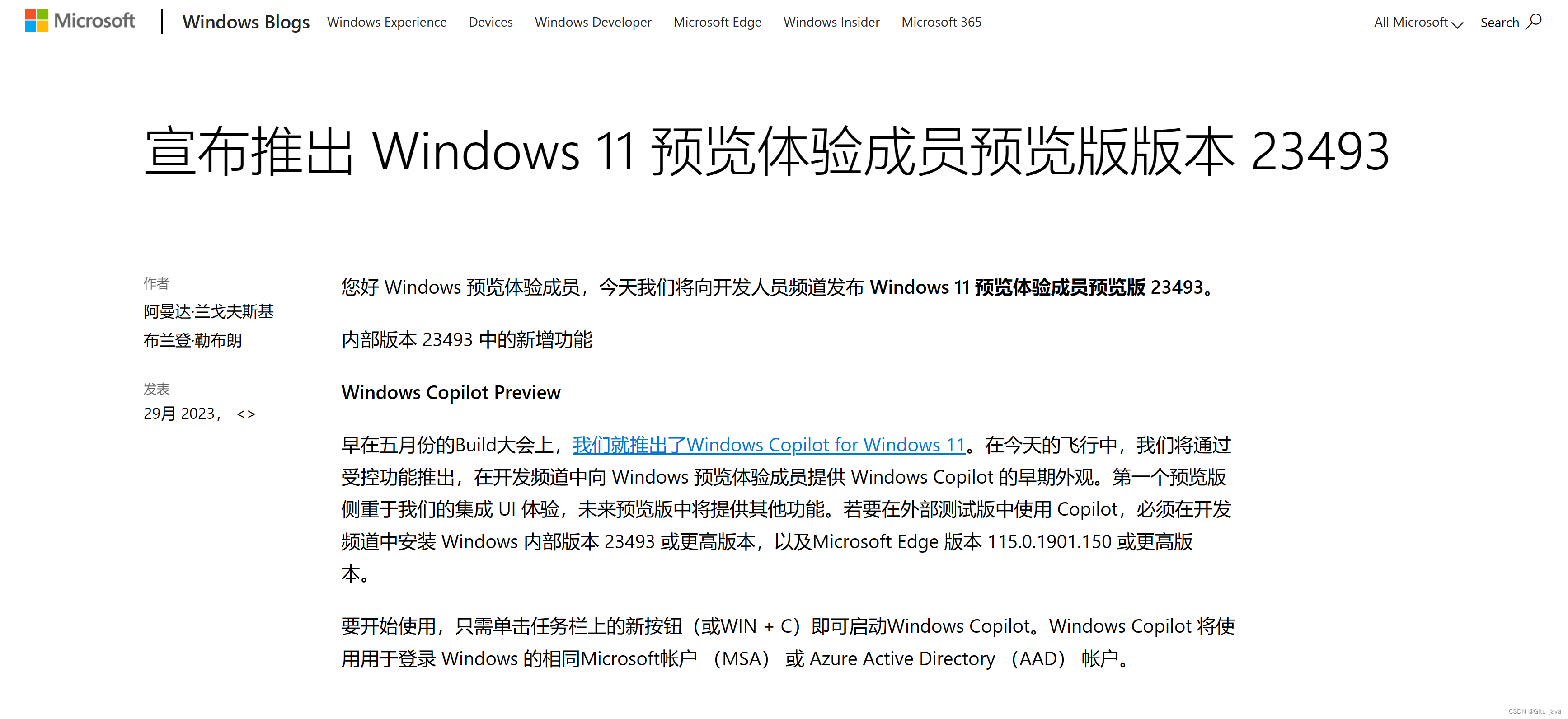 Win11的dev通道更新Build23493版本后启用Windows Copilot的解决办法