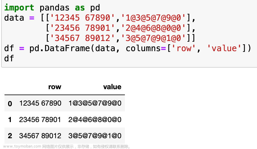 Python Pandas：DataFrame 一列切分成多列、分隔符切分选字段