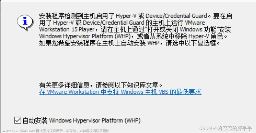 VMware与windows hyper-v的兼容性设置