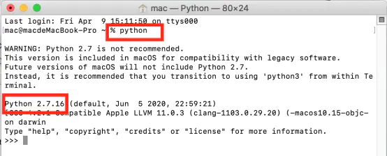 Mac安装python 环境& pycharm