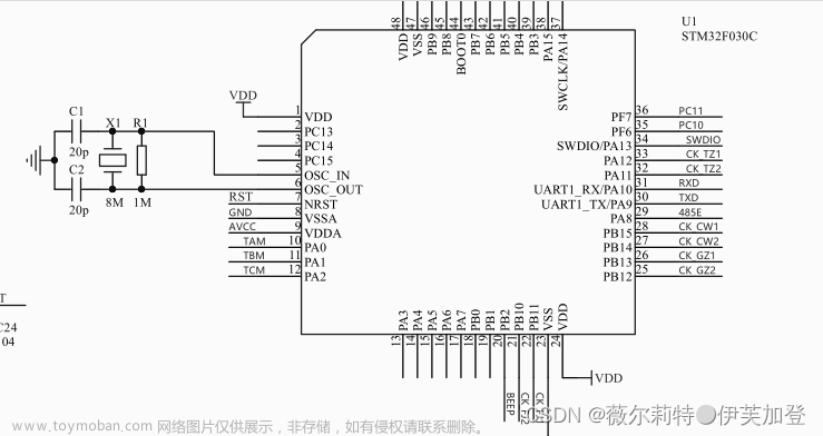 stm32f030 学习笔记 （1）adc单/双通道采集