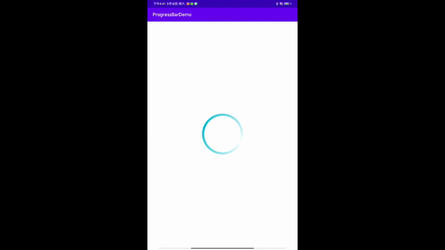 2023-03-18 Android app 用进度条ProgressBar 圆形样式做加载loading效果，旋转动画