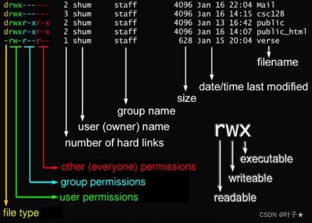 Linux 系统文件权限管理(参考菜鸟教程)