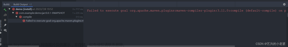SpringBoot:Failed to execute goal org.apache.maven.plugins:maven-compiler-plugin:3.11.0:compile