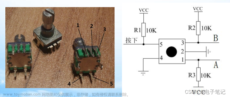 51单片机数字旋转编码器内部原理应用与实现------day5