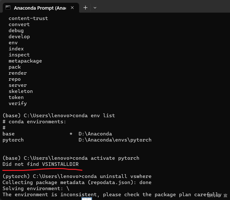 高效解决Anaconda Prompt报错Did not find VSINSTALLDIR这类问题