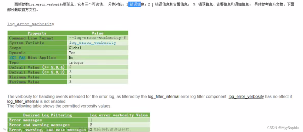 MySQL 8.0 的工具日志配置管理