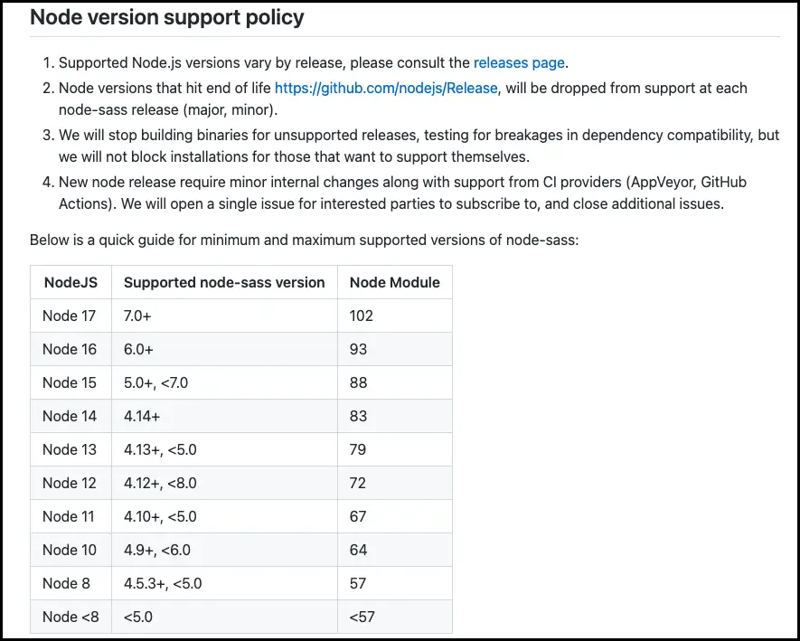 解决npm安装依赖失败，node和node-sass版本不匹配的问题