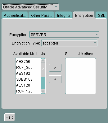 Oracle数据传输加密方法