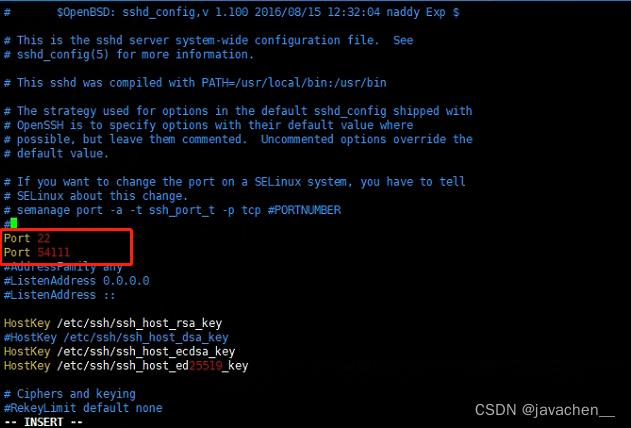 服务器安全-修改默认ssh端口