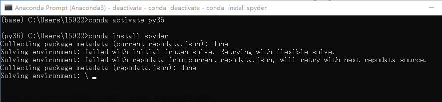 Anaconda虚拟环境配置Python库与Spyder编译器