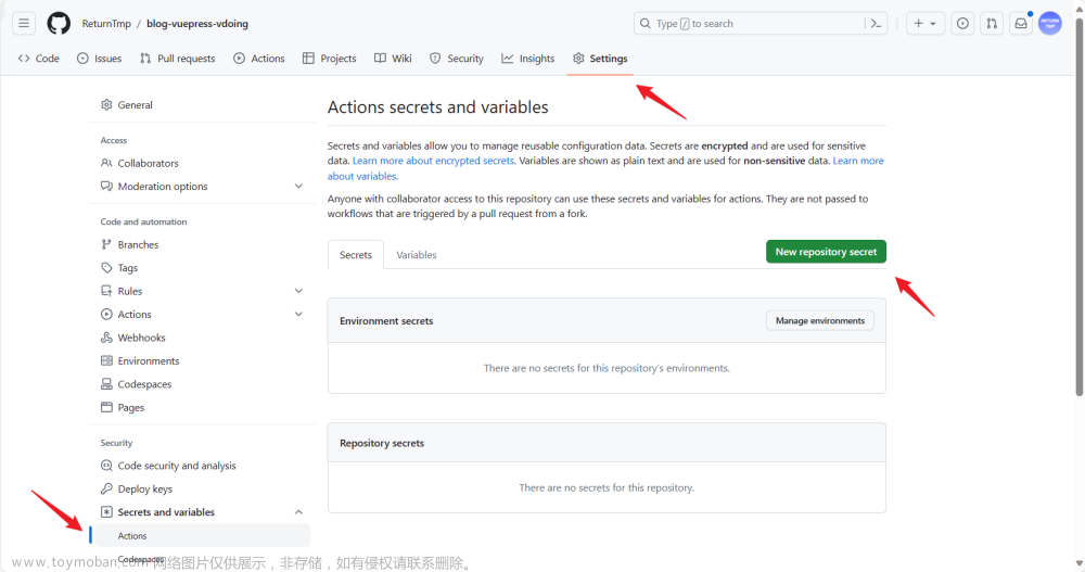 『GitHub Actions』部署静态博客指南