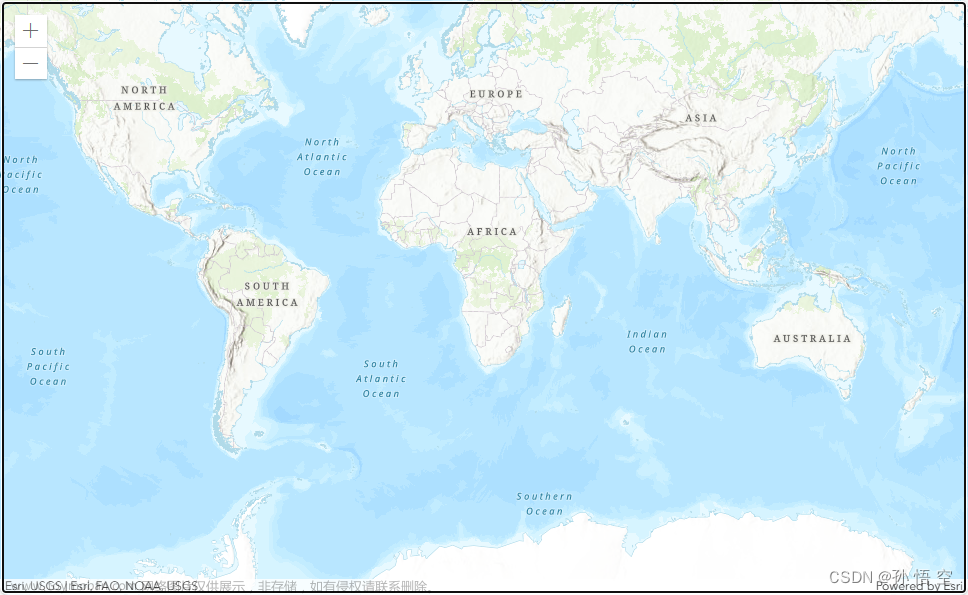 ArcGIS Maps SDK for JS：隐藏地图边框