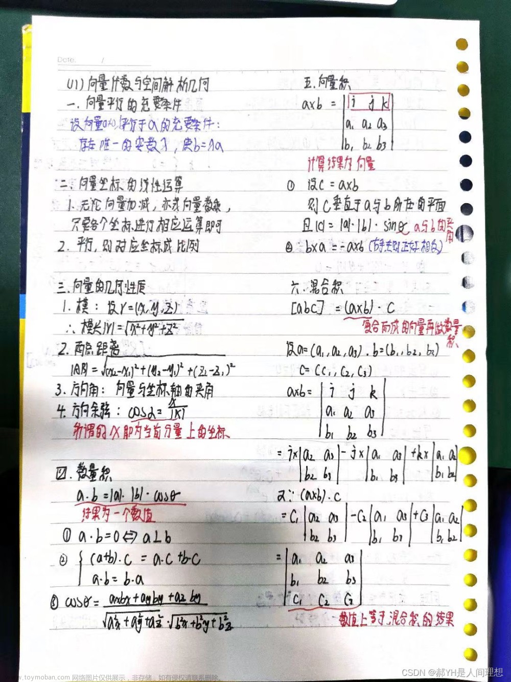 高等数学啃书汇总重难点（八）向量代数与空间解析几何