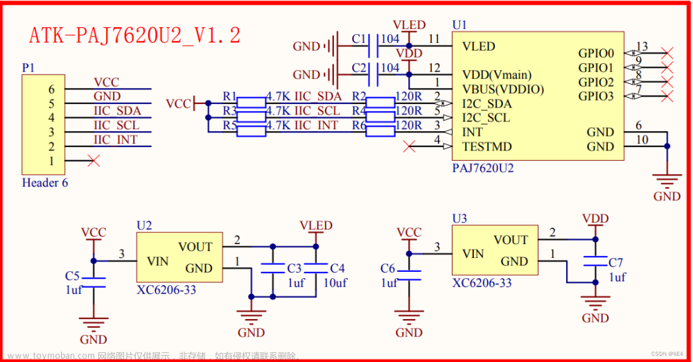 STM32 手势识别传感器模块(PAJ7620)学习