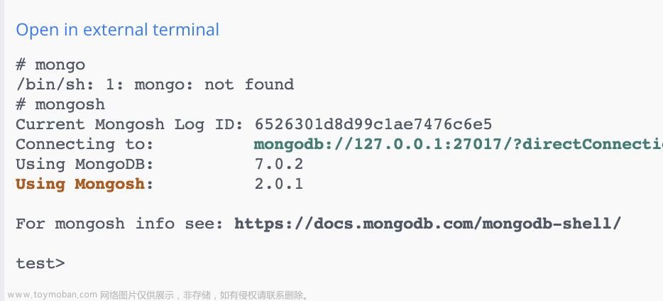 Mac M1运行、连接 Docker MongoDB7。导出、恢复数据库