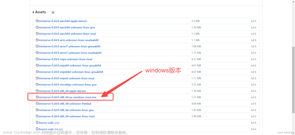 【软件安装】Windows系统中使用miniserve搭建一个文件服务器