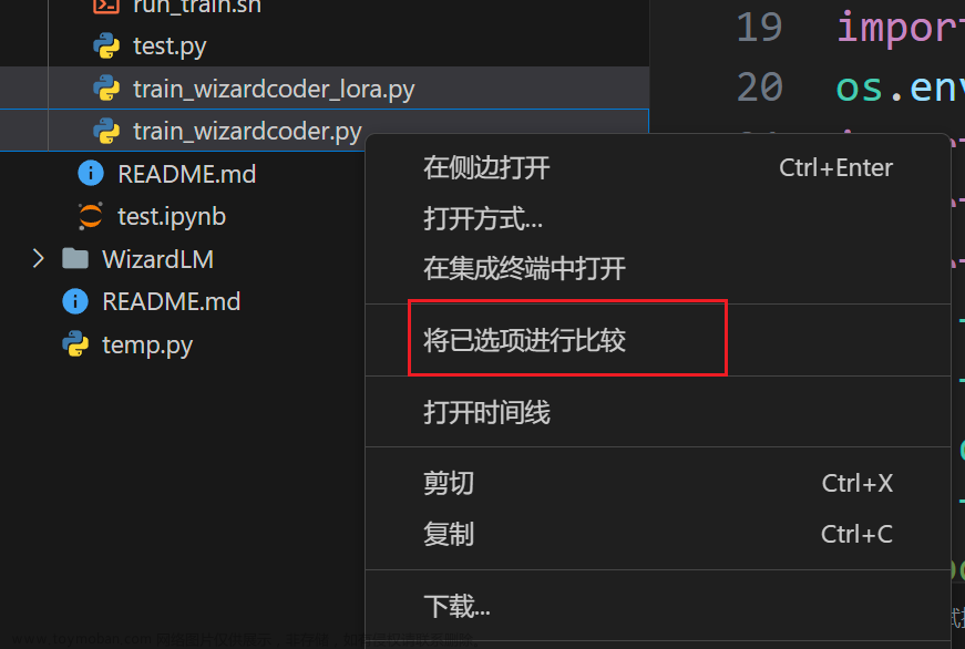 【经验分享】如何使用VSCode对比两个文件