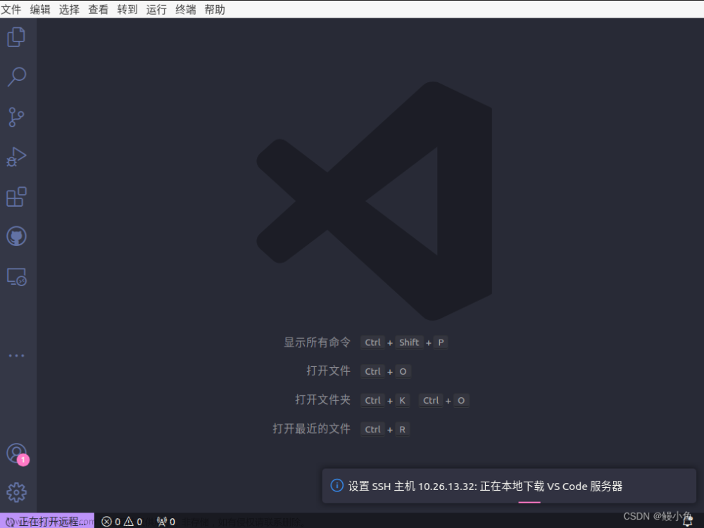 【已解决】设置SSH主机：VS Code-正在本地下载 VS Code 服务器