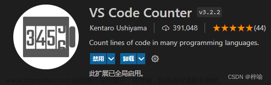 VS Code Counter统计代码量(vscode扩展工具)