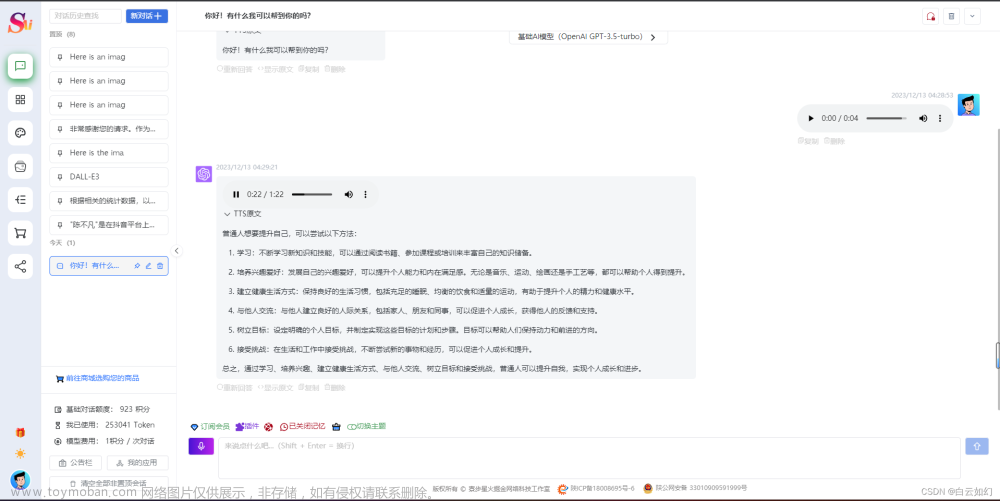 AI创作系统ChatGPT网站源码，支持AI绘画，支持GPT语音对话+DALL-E3文生图+智能思维导图生成