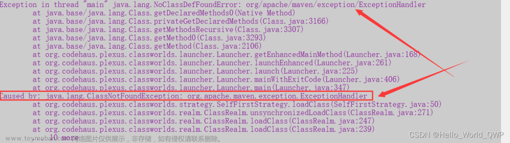 Caused by: java.lang.ClassNotFoundException: org.apache.maven.exception.ExceptionHandler 的解决办法