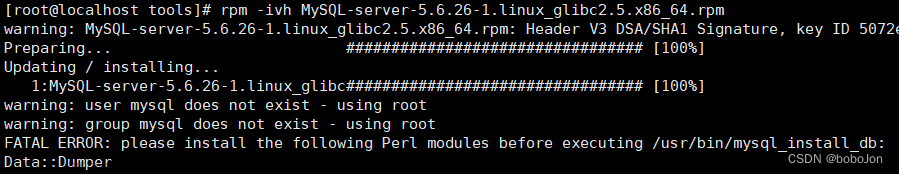 FATAL ERROR: please install the following Perl modules before executing /usr/bin/mysql_install_db: