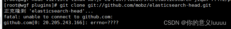 fatal: unable to connect to github.com: github.com[0: 20.205.243.166]: errno=???