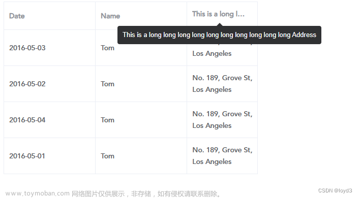 【vue】Element ui 表格的header 标题文字过于太长 而需要显示省略号并用tooltip显示全部信息