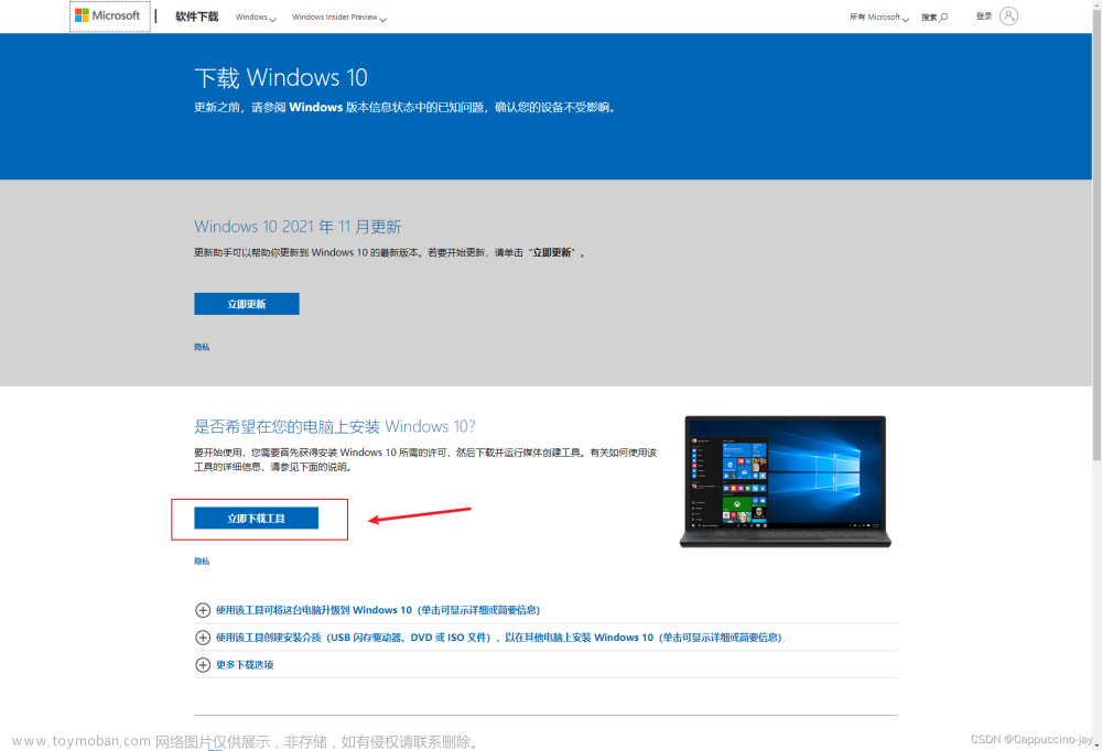 【ISO】Windows10系统ISO镜像怎么从微软官网下载？