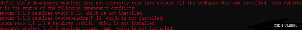 【报错解决】ERROR: pip‘s dependency resolver does not currently take into account all the packages