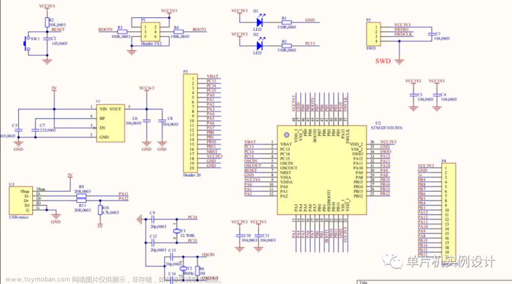 stm32f103最小系统板详细介绍