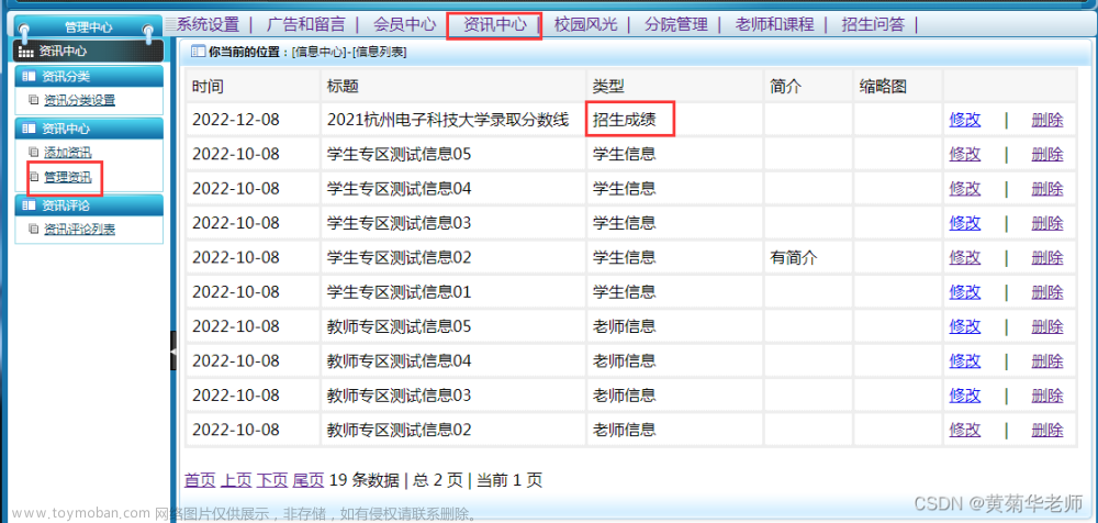 基于JAVA+Springboot+Thymeleaf前后端分離項目：招生報名咨詢系統(tǒng)設(shè)計與實現(xiàn),畢設(shè)資料,招生報名咨詢系統(tǒng)