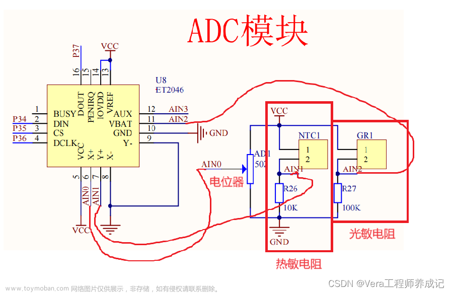 单片机学习笔记---AD模数转换&DA数模转换,51单片机学习笔记,单片机,学习,笔记,51单片机,mcu,物联网,嵌入式硬件