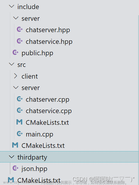 C++集群聊天服务器 网络模块+业务模块+CMake构建项目 笔记 （上）