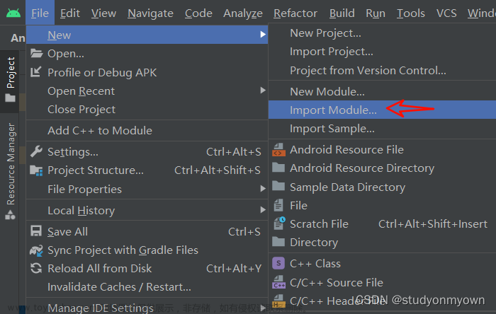 Android Studio Import Module 选择 OpenCV 时，无法导入的解决方法