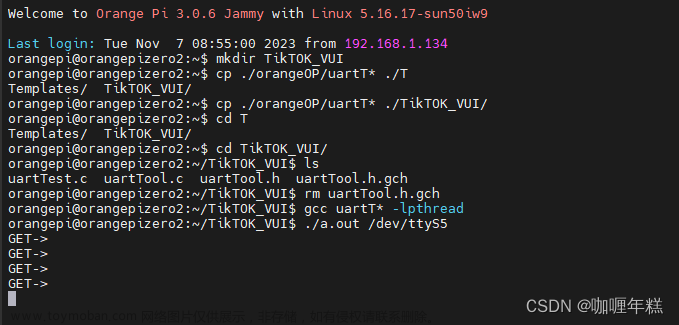 【Orangepi Zero2 全志H616】驱动串口实现Tik Tok—VUI(语音交互),全志H616,交互,linux,Tik Tok,VUI,ADB