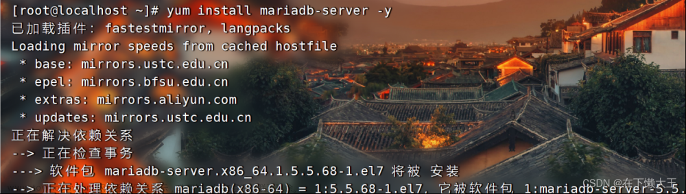 在VM虚拟机上搭建MariaDB数据库服务器