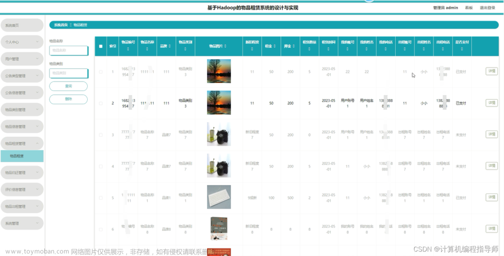 打造智能物品租賃平臺：Java與SpringBoot的實踐,大數(shù)據(jù)實戰(zhàn)集,Python實戰(zhàn)集,Java實戰(zhàn)集,java,spring boot,開發(fā)語言,vue.js,后端,spring,物品租賃